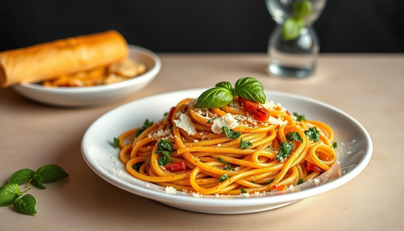 Seasonal meal prepared in a home kitchen
